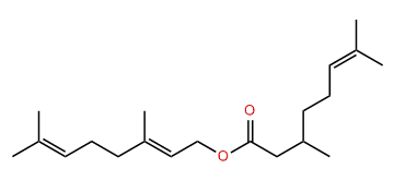 (E)-3,7-Dimethyl-2,6-octadienyl 3,7-dimethyl-6-octenoate